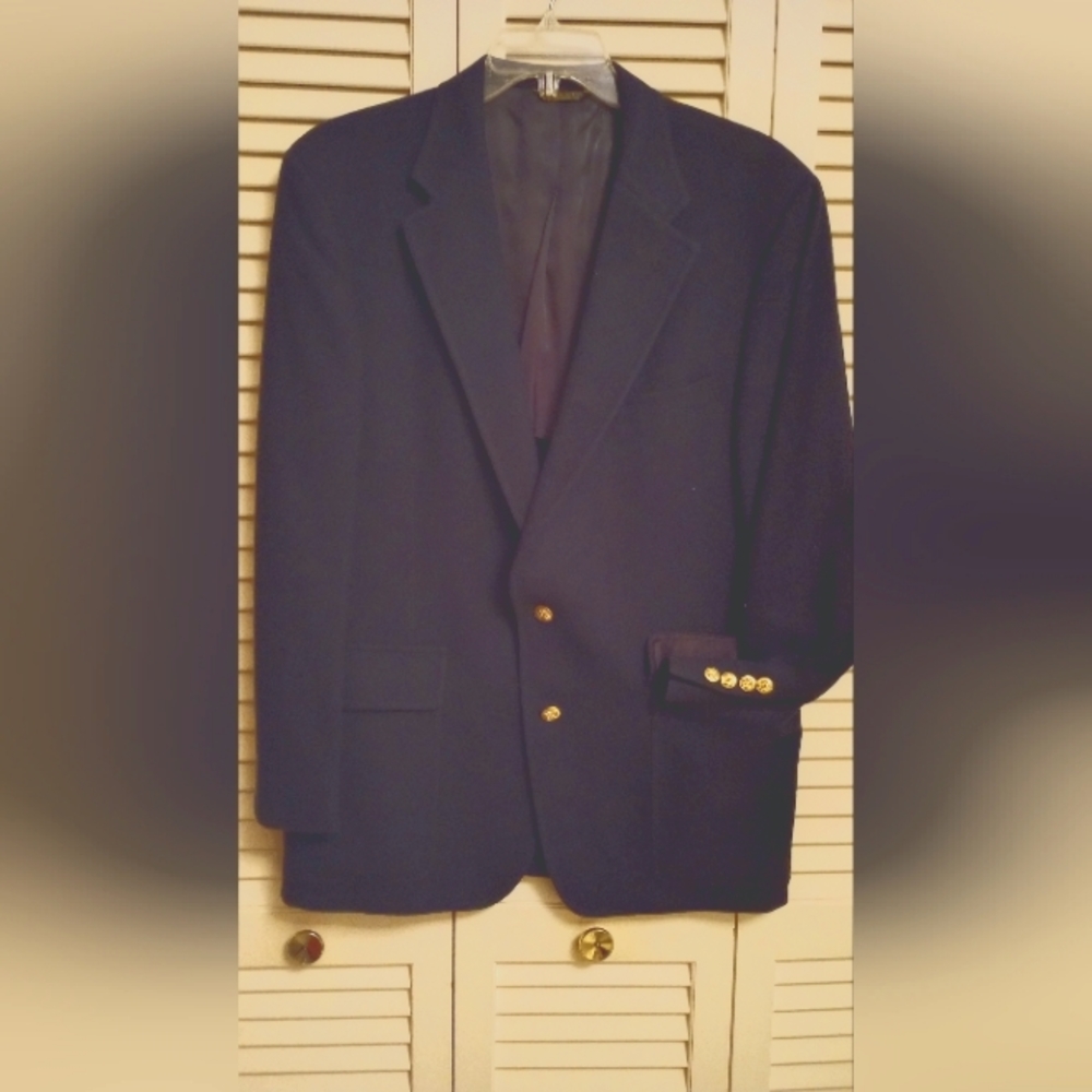 John Weitz navy blue Blazer for women size 18.